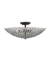 Livex Cassandra 4 Lights Semi Flush In Black