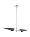 Shop Livex Capistrano 2 Lights Linear Chandelier In Silver-tone