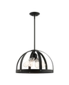 Livex Stoneridge 4 Lights Pendant Chandelier In Black