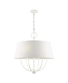 Livex Ridgecrest 6 Lights Pendant Chandelier In White