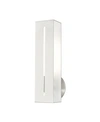 Livex Soma 1 Light Single Sconce In Brushed Nickel
