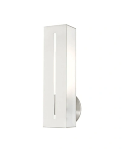 Livex Soma 1 Light Single Sconce In Brushed Nickel