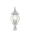 Livex Frontenac 3 Lights Outdoor Post Top Lantern In White