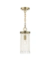 Livex Elizabeth 1 Light Mini Pendant In Brass