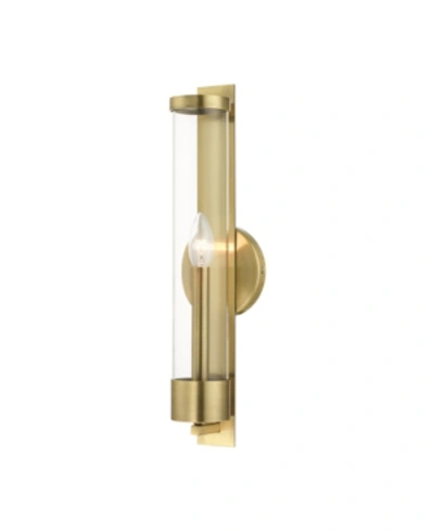 Livex Castleton 1 Light Single Sconce In Gold-tone