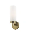 Livex Aero 1 Light Single Sconce In Polished Brass