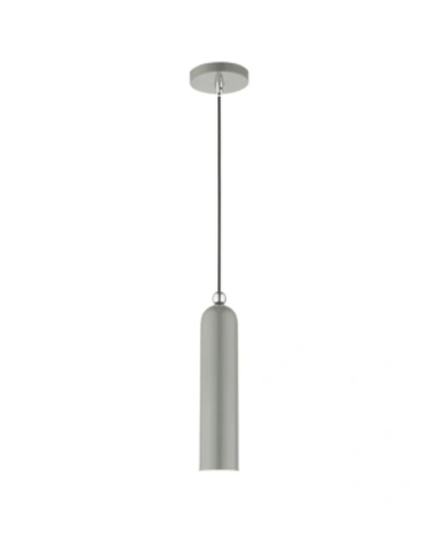 Livex Ardmore 1 Light Pendant In Light Gray