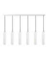 Livex Ardmore 6 Lights Linear Pendant In White