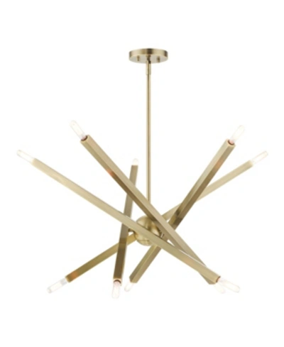 Livex Monaco 10 Light Chandelier In Gold-tone
