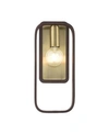 Livex Bergamo 1 Light Single Sconce In Dark Brown