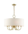 Livex Blossom 7 Lights Pendant Chandelier In Gold-tone