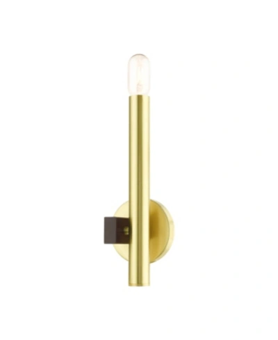 Livex Helsinki 1 Light Single Sconce In Brass
