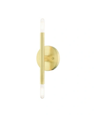 Livex Copenhagen 2 Lights Sconce In Brass