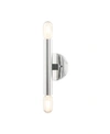 Livex Copenhagen 2 Lights Sconce In Chrome