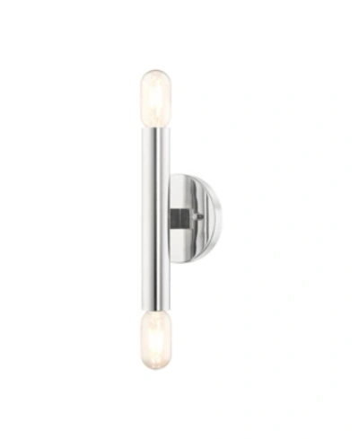 Livex Copenhagen 2 Lights Sconce In Chrome