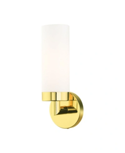 Livex Aero 1 Light Single Sconce In Gold-tone