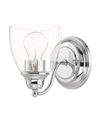 Livex Montgomery 1 Light Vanity Sconce In Chrome