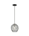 Shop Livex Geometric 1 Light Pendant In Black