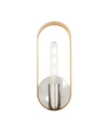 Livex Ravena 1 Light Single Sconce In Silver-tone