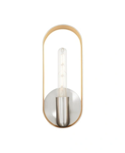 Livex Ravena 1 Light Single Sconce In Silver-tone