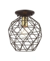 LIVEX GEOMETRIC 1 LIGHT FLUSH MOUNT