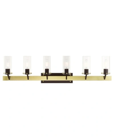 Livex Beckett 6 Lights Vanity Sconce In Gold-tone