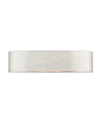 Livex Noria 4 Lights Vanity Sconce In Silver-tone