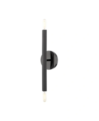 Livex Monaco 2 Lights Sconce In Black Chrome