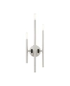 Livex Denmark 3 Lights Triple Sconce In Silver-tone