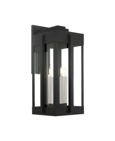 Livex Lexington 4 Lights Outdoor Wall Lantern In Black