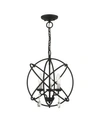 LIVEX ARIA 3 LIGHTS CONVERTIBLE CHANDELIER OR SEMI FLUSH