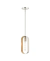 Livex Ravena 1 Light Pendant In Silver-tone