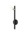 Shop Livex Bannister 1 Light Wall Sconce In Black