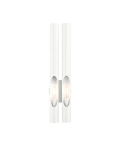 Livex Acra 2 Lights Double Sconce In White
