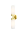 Livex Aero 2 Lights Vanity Sconce In Polished Brass