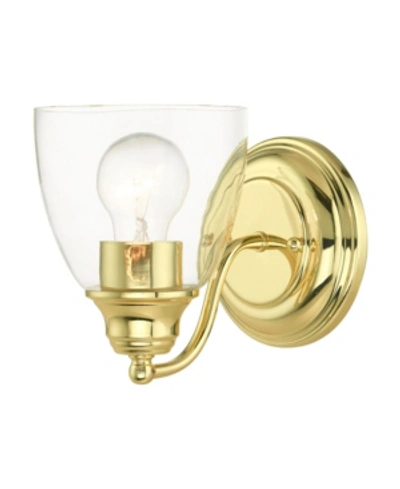 Livex Montgomery 1 Light Vanity Sconce In Gold-tone