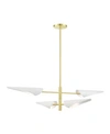 Livex Capistrano 4 Lights Pendant Chandelier In Gold-tone