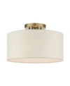 Livex Blossom 1 Light Semi Flush In Gold-tone