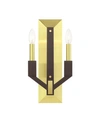 Livex Beckett 2 Lights Double Sconce In Brass
