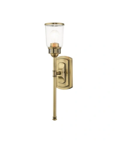 Livex Lawrenceville 1 Light Single Sconce In Gold-tone