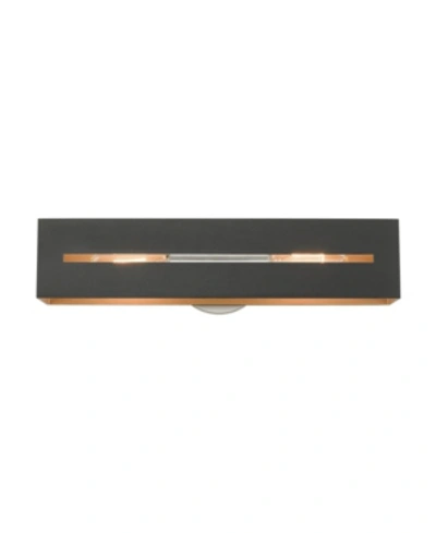 Livex Soma 2 Lights Vanity Sconce In Black