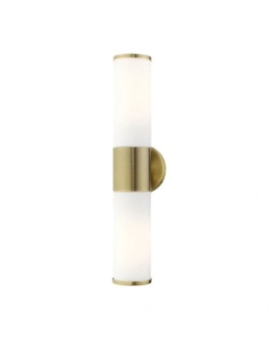 Livex Lindale 2 Lights Vanity Sconce In Gold-tone