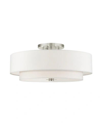 LIVEX MERIDIAN 6 LIGHTS SEMI FLUSH MOUNT