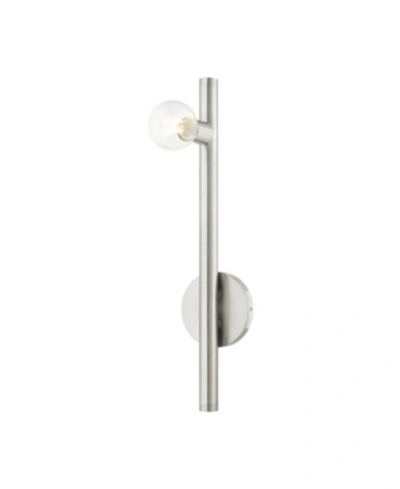 Livex Bannister 1 Light Wall Sconce In Silver-tone
