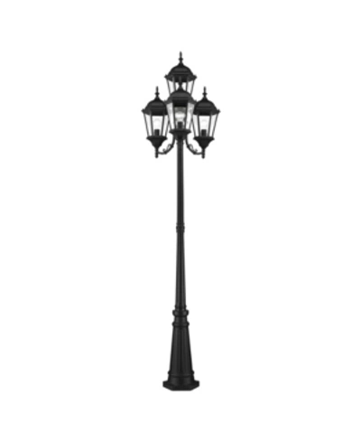 Livex Hamilton 4 Lights Outdoor Post Light In Black