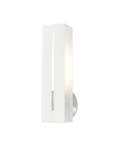 Livex Soma 1 Light Single Sconce In White