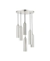 Livex Ardmore 6 Lights Pendant In Silver-tone