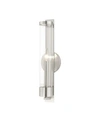 Livex Castleton 1 Light Single Sconce In Brushed Nickel
