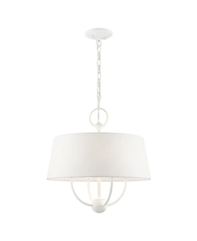 Livex Ridgecrest 4 Lights Pendant Chandelier In White