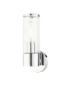 Livex Bancroft 1 Light Single Sconce In Silver-tone